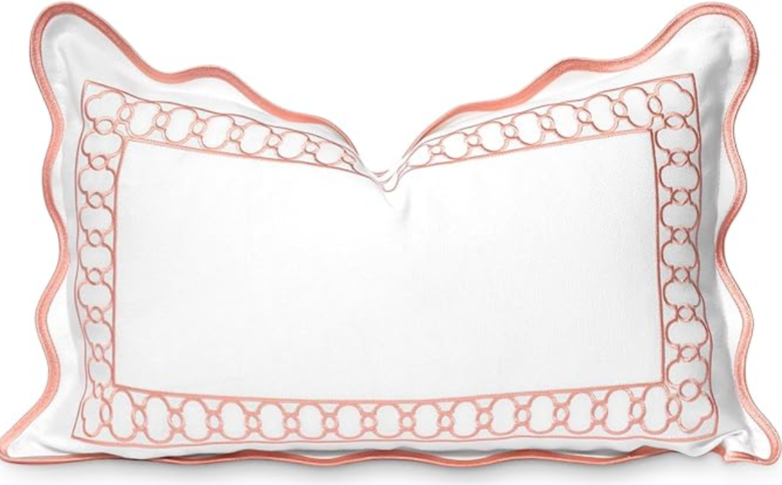 Scalloped Lumbar Pillow