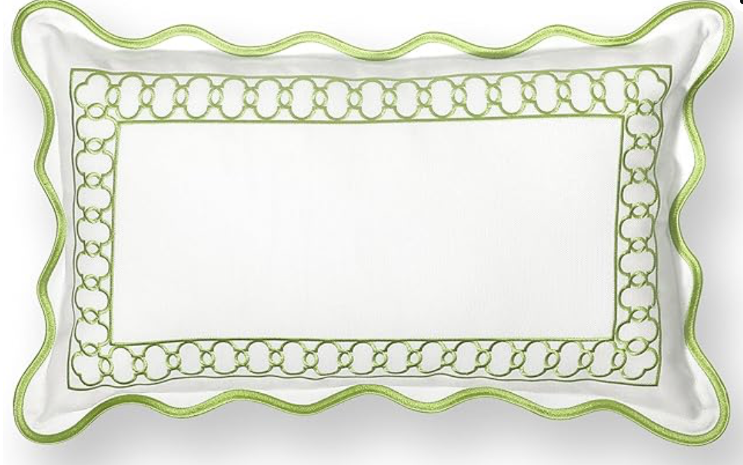 Scalloped Lumbar Pillow