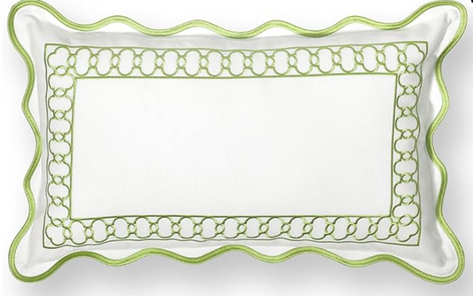 Scalloped Lumbar Pillow